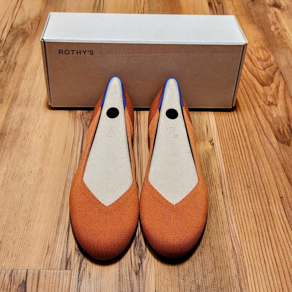 Rothy's Ballet Flats, Size 10, Brandy